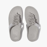 FitFlop FINO BAUBLE-BEAD Womens Toe Post Sandals Silver