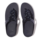 FitFlop FINO BAUBLE-BEAD Womens Toe Post Sandals Midnight Navy