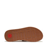 FitFlop F-MODE JEWEL-DELUXE Womens Toe Post Sandals Platino