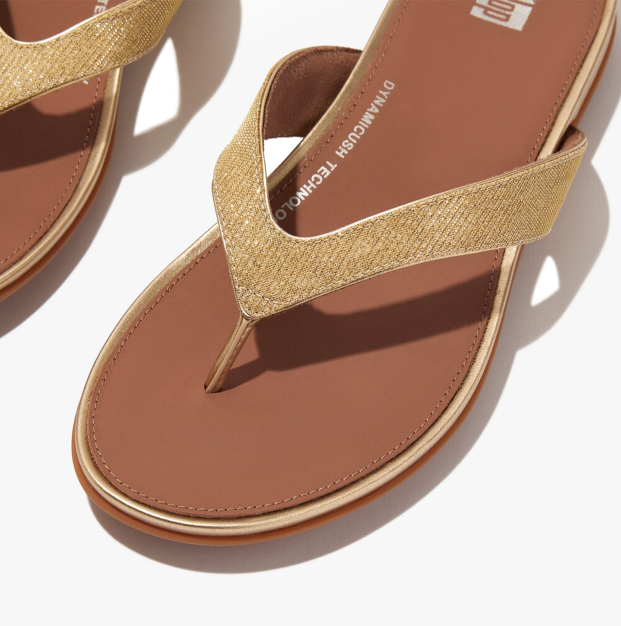 FitFlop GRACIE SHIMMERLUX Womens Toe Post Sandals Platino