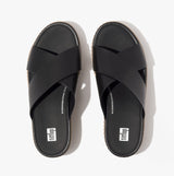 FitFlop ELOISE LEATHER Womens Cross Slides Black