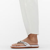 FitFlop GRACIE JEWEL-DELUXE Womens Flip Flops Silver