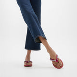 FitFlop GRACIE JEWEL-DELUXE Womens Flip Flops Metallic Wild Raspberry