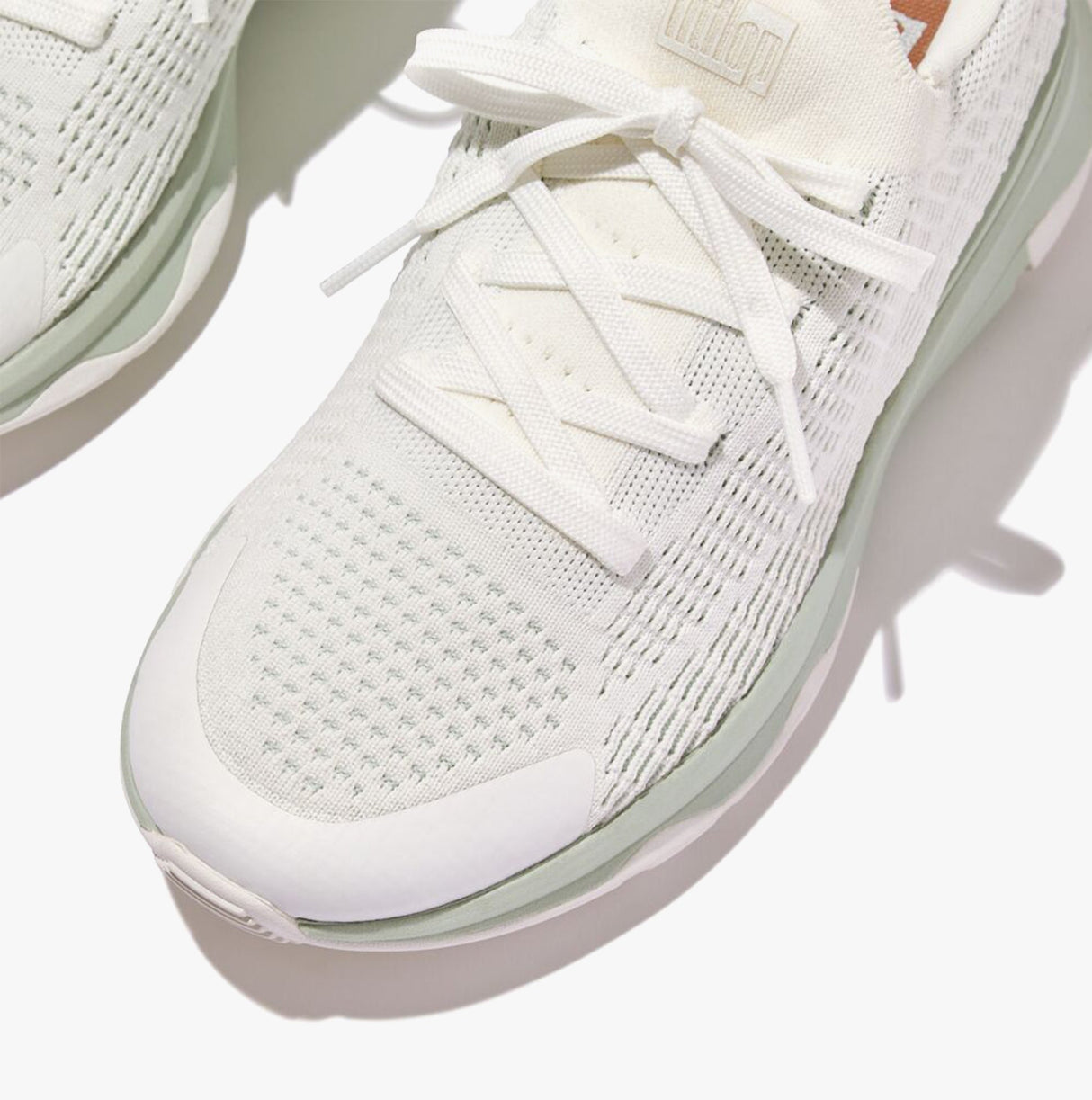 FitFlop VITAMIN FFX KNIT Womens Trainers Urban White/Sagebrush