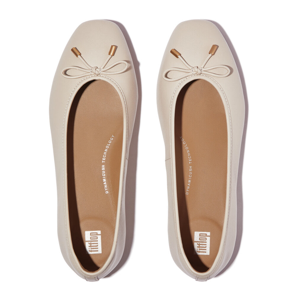 FitFlop DELICATO BOW SOFT Womens Ballet Flats Paris Beige