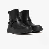 FitFlop F-MODE FOLDED-KNOT Womens Chelsea Boots Black