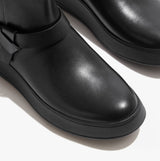 FitFlop F-MODE FOLDED-KNOT Womens Chelsea Boots Black