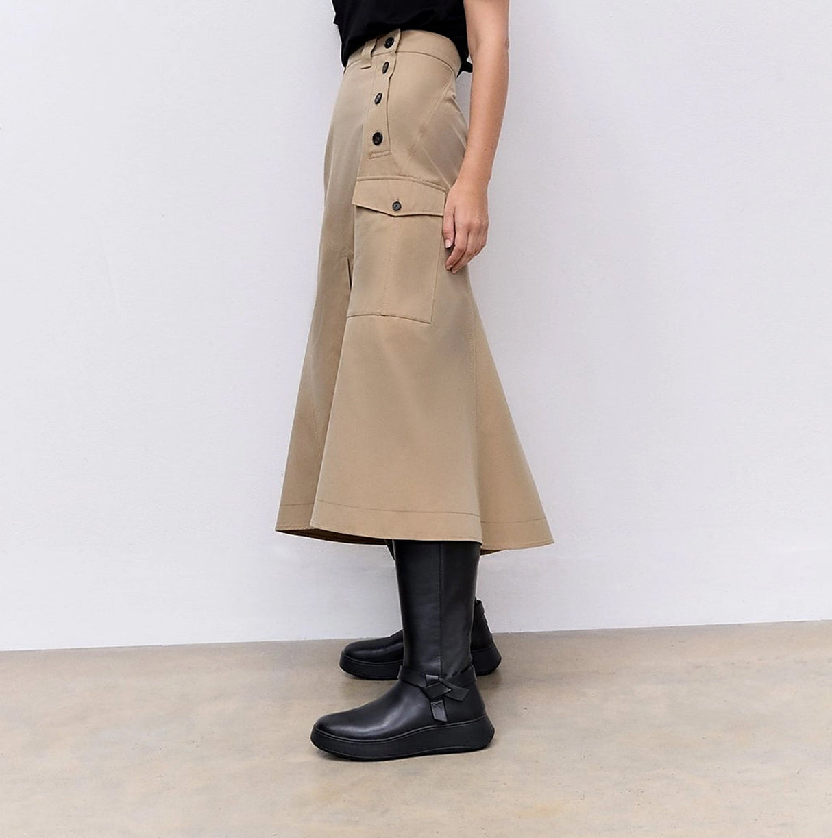 FitFlop F-MODE Womens Boots Black