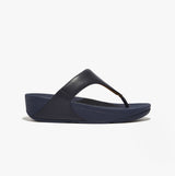 FitFlop LULU LEATHER Womens Toe Post Sandals Deepest Blue
