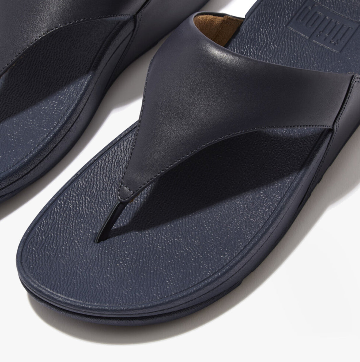 FitFlop LULU LEATHER Womens Toe Post Sandals Deepest Blue