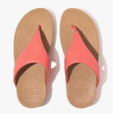 FitFlop LULU LEATHER Womens Toe Post Rosy Coral