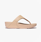 FitFlop LULU LEATHER Womens Toe Post Sandals Sandy Beige