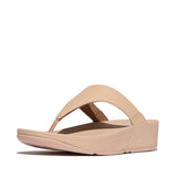 FitFlop LULU LEATHER Womens Toe Post Sandals Sandy Beige