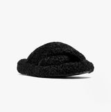 FitFlop iQUSHION D-LUXE Womens Cross Slides All Black