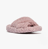 FitFlop iQUSHION D-LUXE Womens Cross Slides Dusky Pink