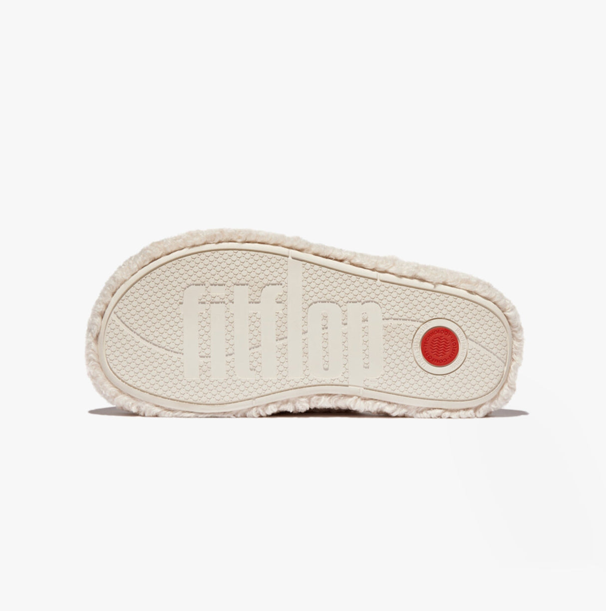 FitFlop iQUSHION D-LUXE Womens Cross Slides Milk Ice