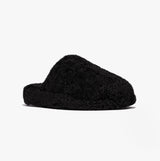 FitFlop iQUSHION D-LUXE Womens Mule Slippers All Black