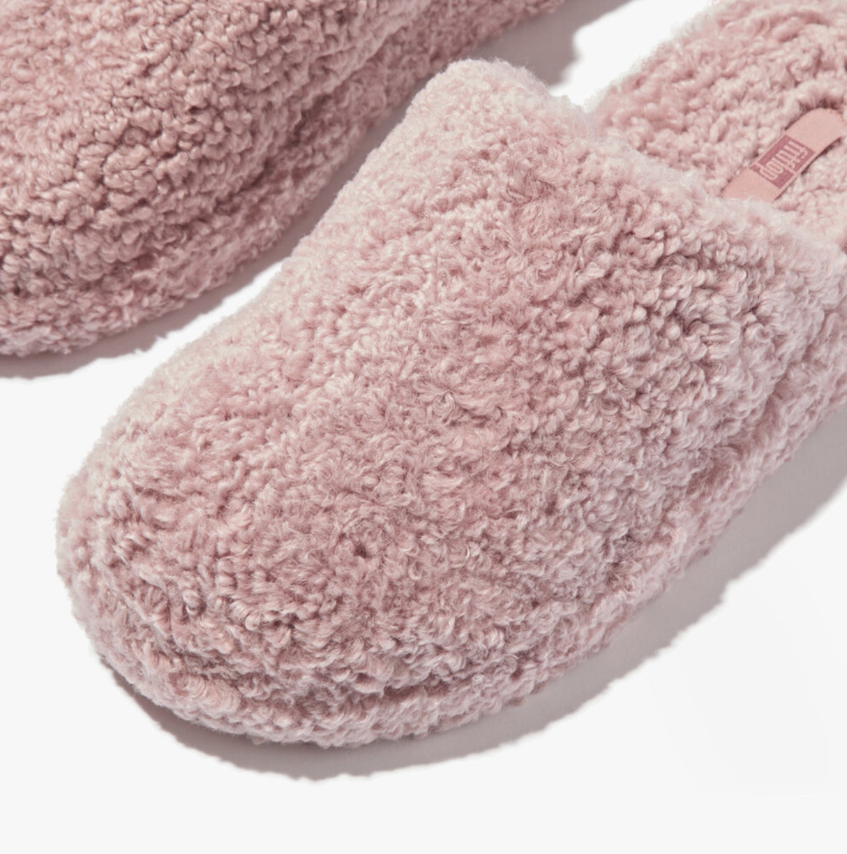 FitFlop iQUSHION D-LUXE Womens Mule Slippers Dusky Pink