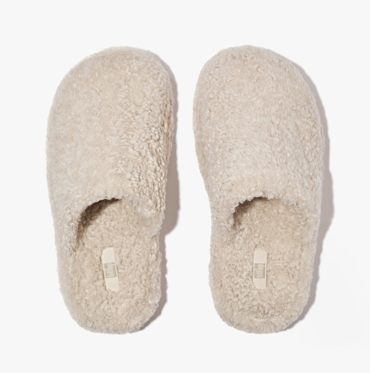 FitFlop iQUSHION D-LUXE Womens Mule Slippers Milk Ice