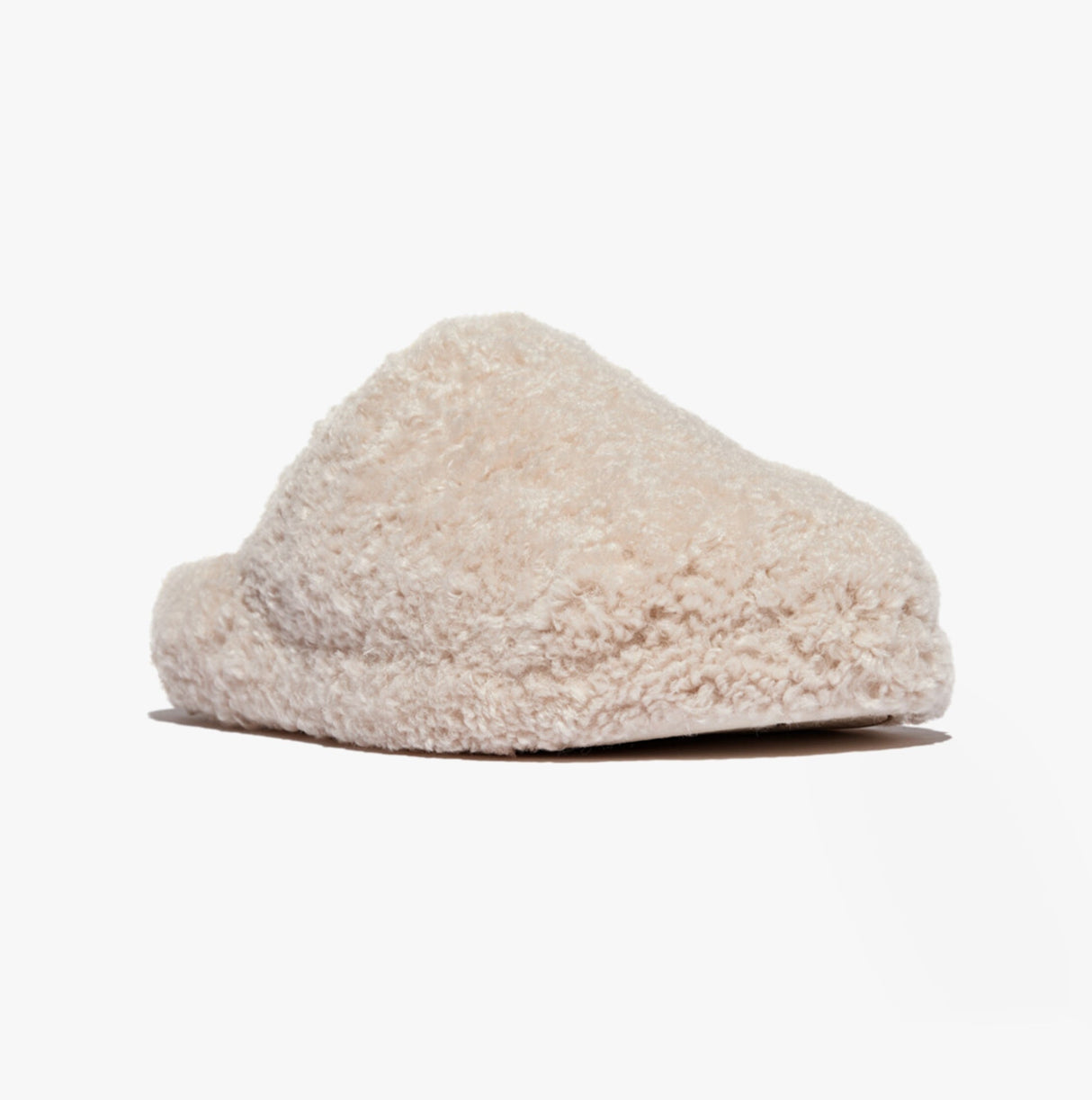 FitFlop iQUSHION D-LUXE Womens Mule Slippers Milk Ice