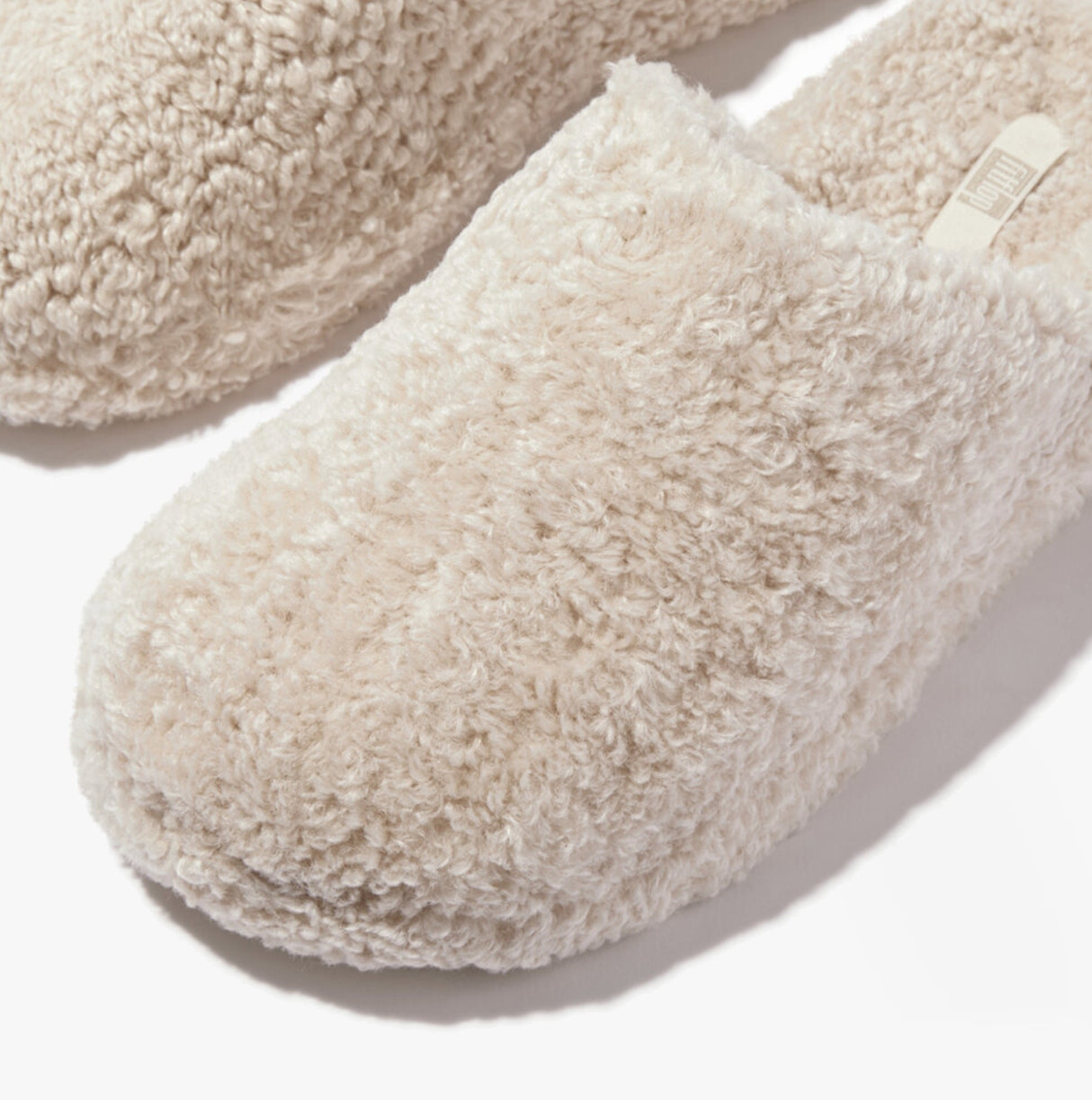 FitFlop iQUSHION D-LUXE Womens Mule Slippers Milk Ice