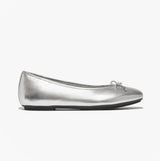 FitFlop DELICATO BOW SOFT Womens Ballet Flats Silver