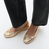 FitFlop DELICATO BOW SOFT Womens Ballet Flats Platino