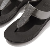 FitFlop FINO GLITTERDUST  METALLIC Womens Toe Post Sandals Pewter
