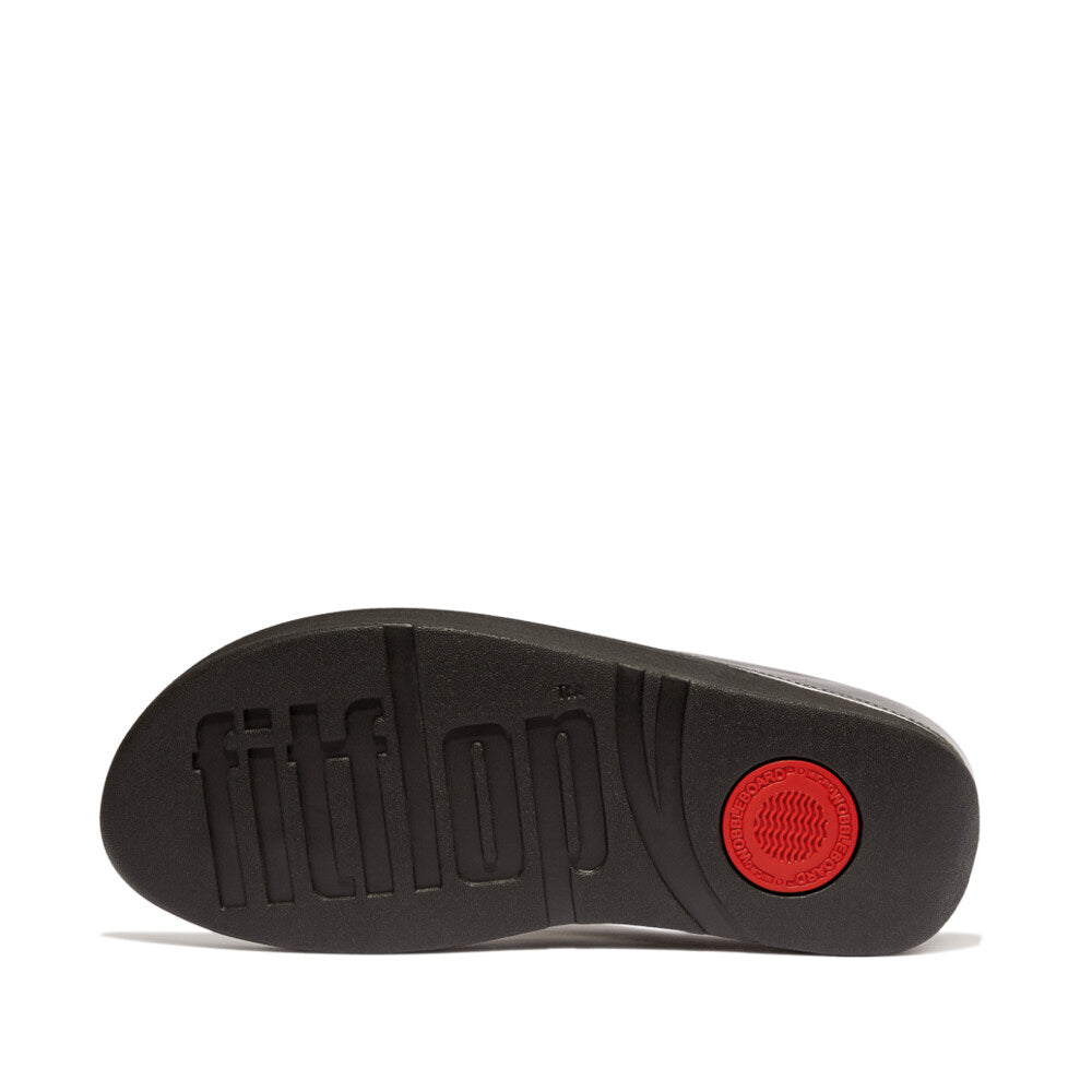 FitFlop FINO GLITTERDUST  METALLIC Womens Toe Post Sandals Pewter