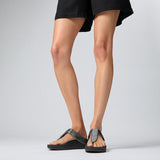 FitFlop FINO GLITTERDUST  METALLIC Womens Toe Post Sandals Pewter