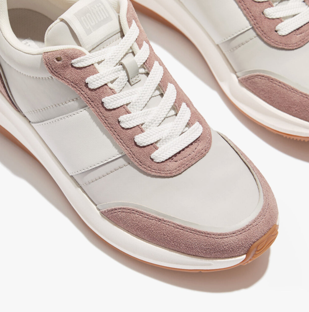 FitFlop F-MODE Womens Trainers Dusky Pink Mix