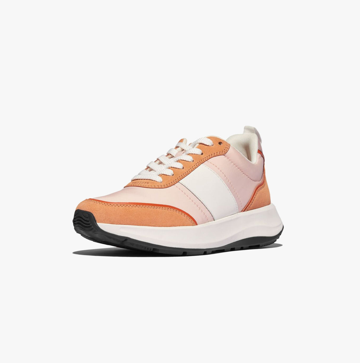 FitFlop F-MODE FLOW Womens Trainers Peachy/Clay Pink Mix