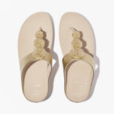FitFlop FINO BEADIE-BUTTON Womens Toe Post Sandals Platino