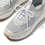 FitFlop F-MODE  SUEDE/KNIT Womens Trainers Urban White/French Grey