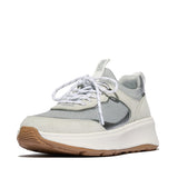 FitFlop F-MODE  SUEDE/KNIT Womens Trainers Urban White/French Grey