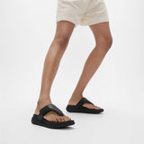 FitFlop F-MODE GO Womens Toe Post Sandals All Black
