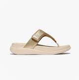 FitFlop F-MODE GO Womens Toe Post Sandals Platino