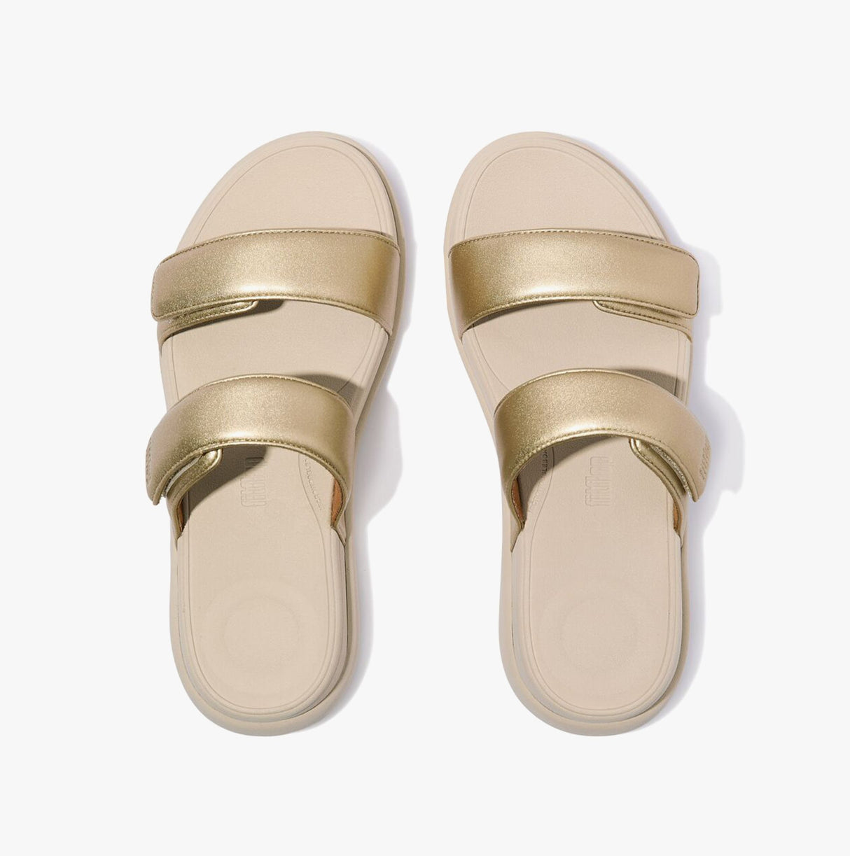 FitFlop F-MODE GO Womens Slides Platino