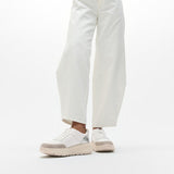 FitFlop F-MODE LEATHER Womens Trainers Urban White/Silver