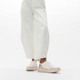 FitFlop F-MODE LEATHER Womens Trainers Urban White/Platino