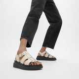 FitFlop GEN-FF LEATHER Womens Fisherman Sandals Paris Beige