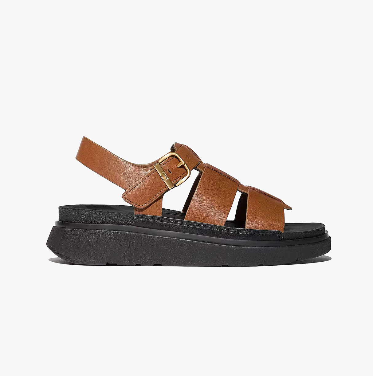 FitFlop GEN-FF LEATHER Womens Fisherman Sandals Deep Tan