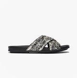 FitFlop GRACIE WOVEN Womens Slides Black/Ivory Mix