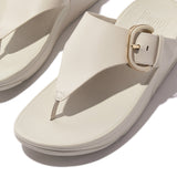 FitFlop LULU RESIN-BUCKLE Womens Toe Post Sandals Paris Beige