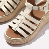 FitFlop PLATFFORMS ESPADRILLE Womens Wedge Sandals Paris Beige