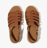 FitFlop PLATFFORMS ESPADRILLE Womens Wedge Sandals Deep Tan