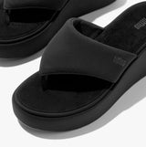 FitFlop PLATFFORMS WEDGE Womens Toe Post Sandals All Black