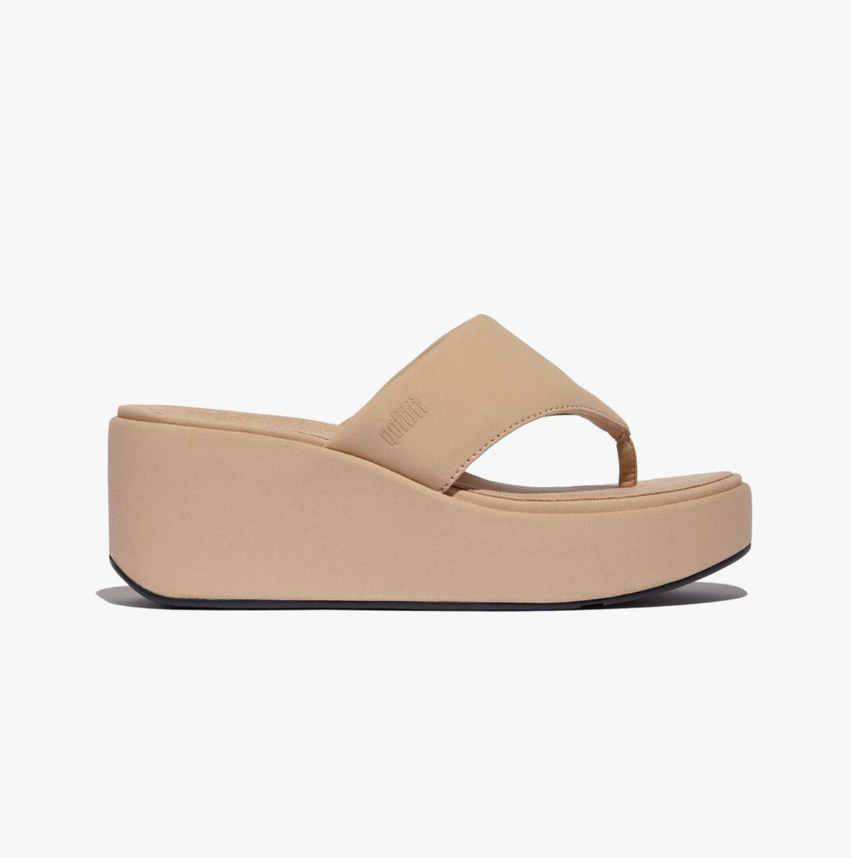 FitFlop PLATFFORMS WEDGE Womens Toe Post Sandals Classic Beige