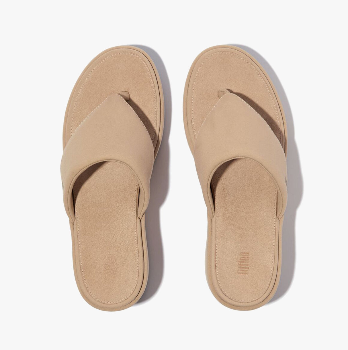 FitFlop PLATFFORMS WEDGE Womens Toe Post Sandals Classic Beige