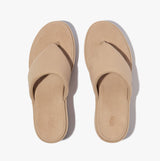 FitFlop PLATFFORMS WEDGE Womens Toe Post Sandals Classic Beige